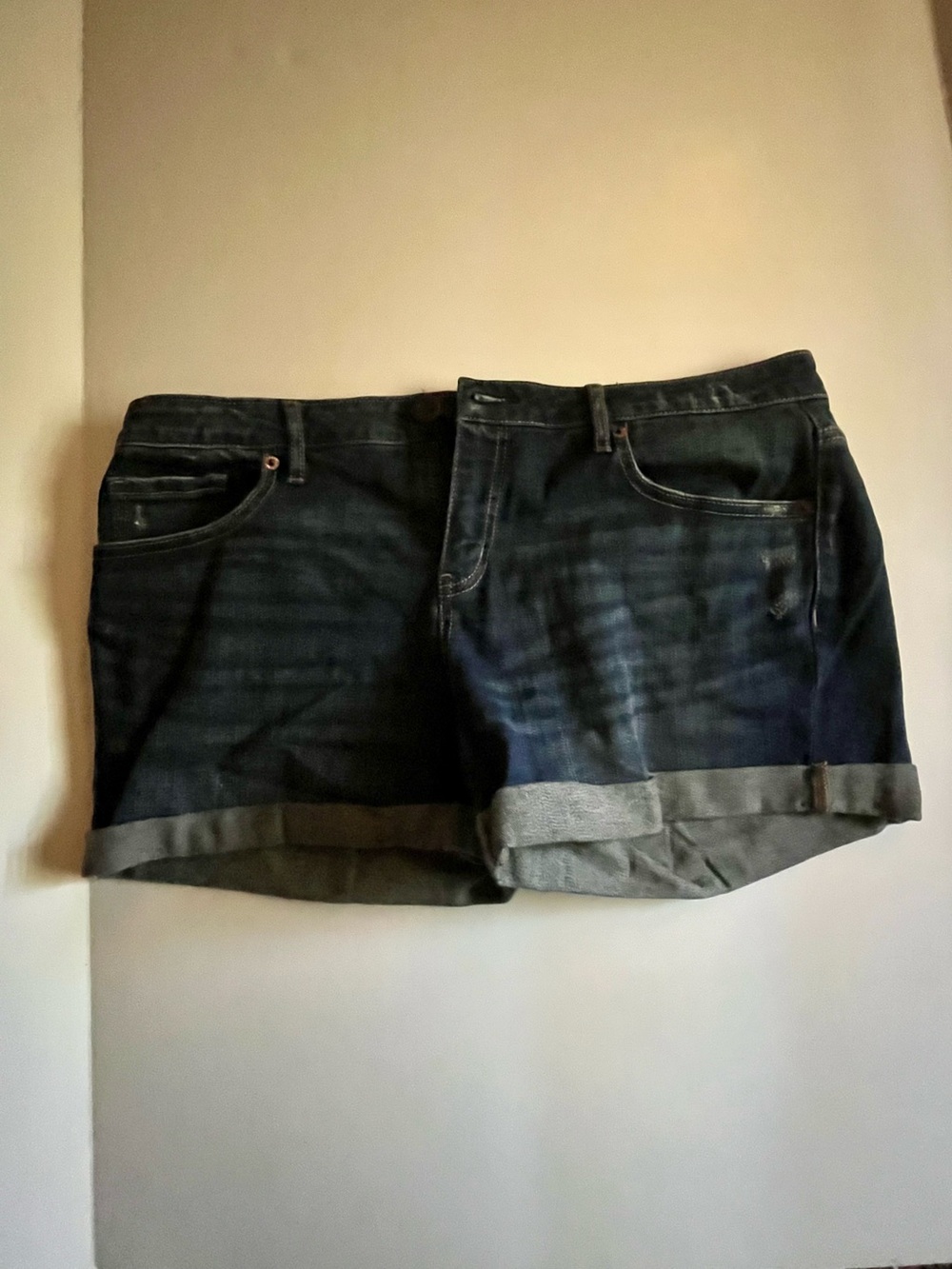 Aeropostale MIDI Cuffed Blue Jean Shorts - NWOT Women’s Size 12
